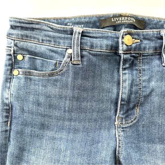 Liverpool “the ankle  skinny” jeans in stretch denim, medium rise - Picture 6 of 14